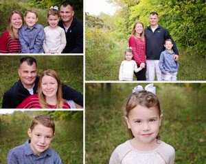 fall portraits, family portraits, Columbia City Photographer, Family of 4 portraits