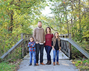 fall family pictures, Columbia City Photographer, family of four portraits