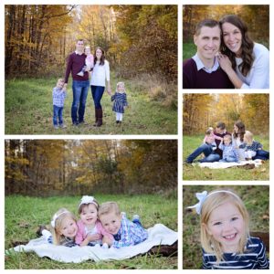 Columbia City family photographer, fall family portraits, family of 5 portraits, family portraits with young kids