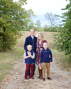 Family of 4 portraits, fall family portraits